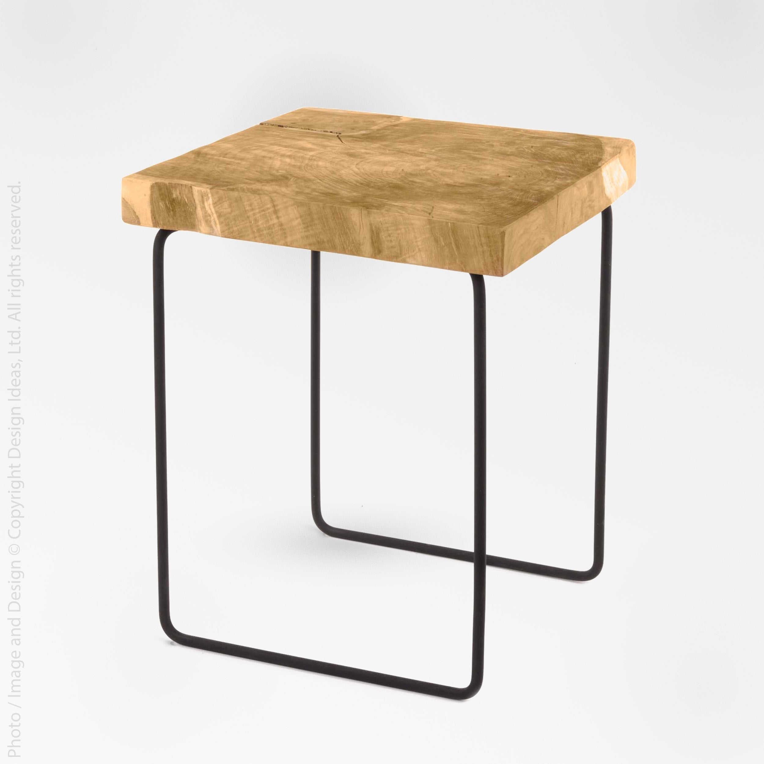 Takara Teak End Table - Natural Color | Image 1 | From the Takara Collection | Skillfully assembled with natural teak for long lasting use | This table is sustainably sourced | Available in natural color | texxture home