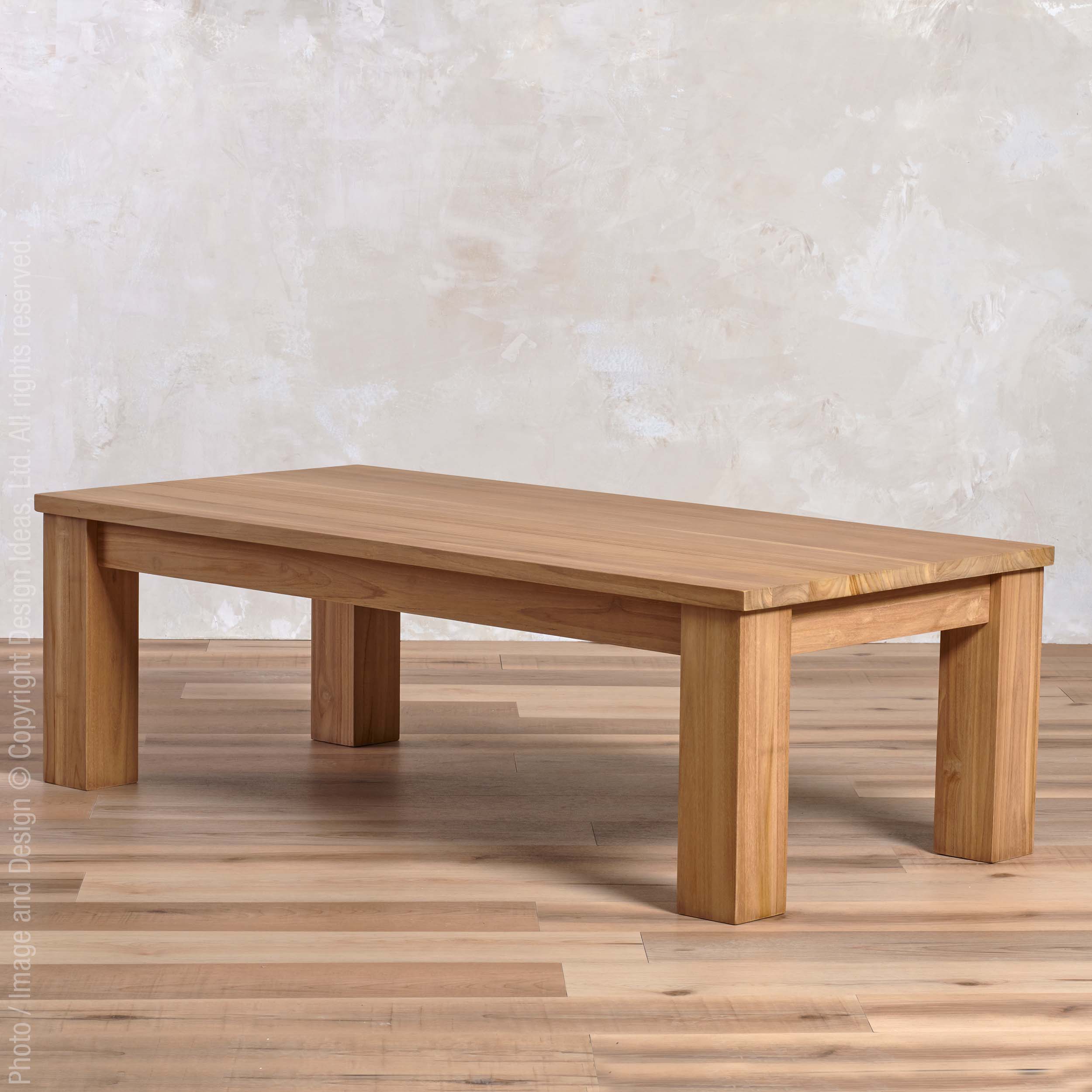 Takara™ Teak Rectanglar Coffee Table | Image 3 | From the Takara Collection | Elegantly made with natural teak for long lasting use | Available in natural color | texxture home