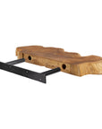 Takara Teak Live Edge Shelf (Large) Natural Color | Image 4 | From the Takara Collection | Exquisitely constructed with natural teak for long lasting use | This shelf is sustainably sourced | Available in natural color | texxture home