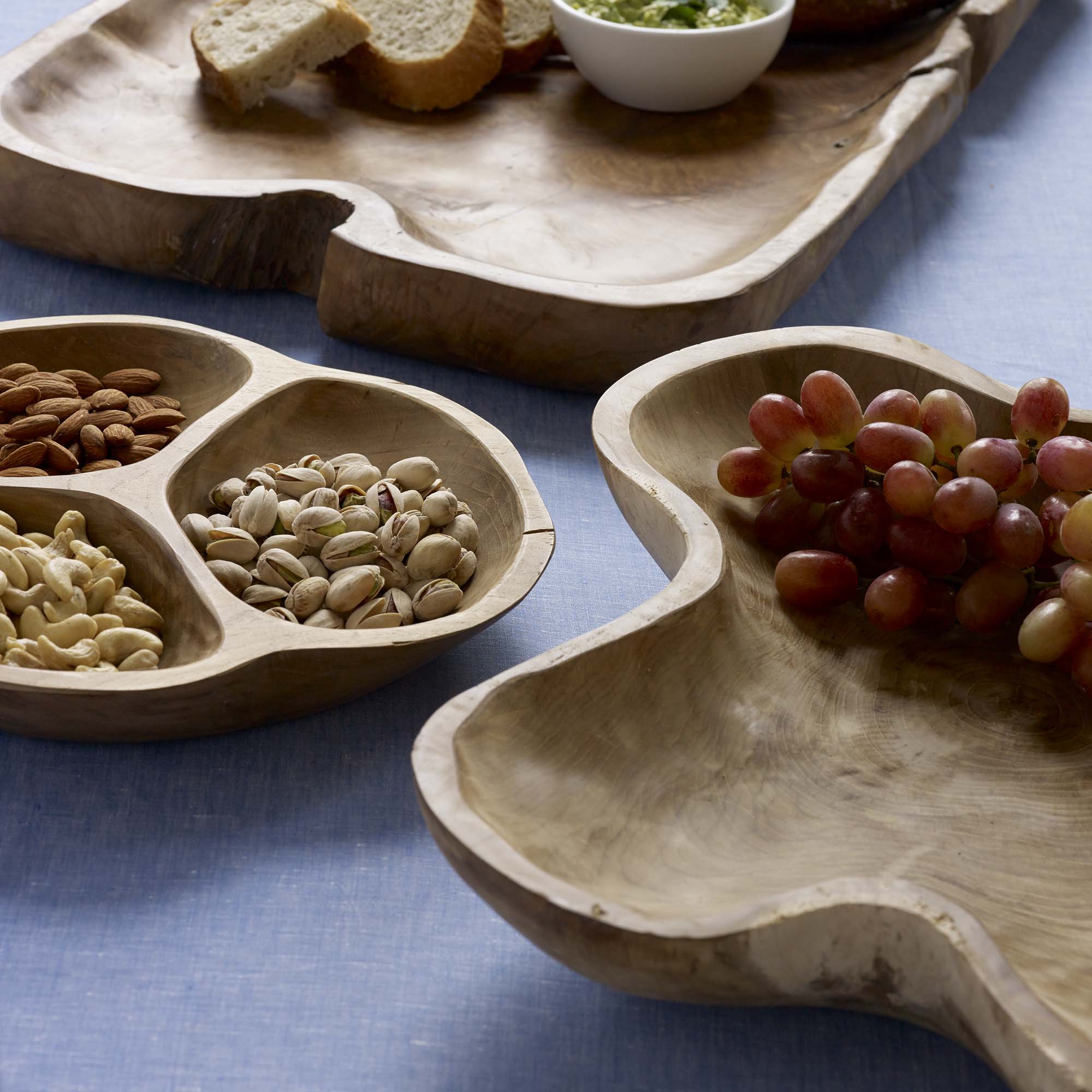 Takara Teak Root Display Bowl Natural Color | Image 2 | From the Takara Collection | Skillfully made with natural teak root for long lasting use | This bowl is sustainably sourced | Available in natural color | texxture home