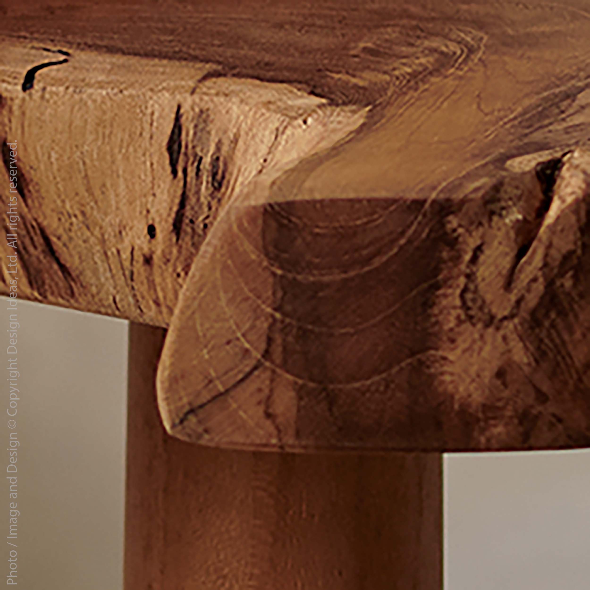 Takara™ Teak Wood Live Edge 2-tier Riser - texxture™
