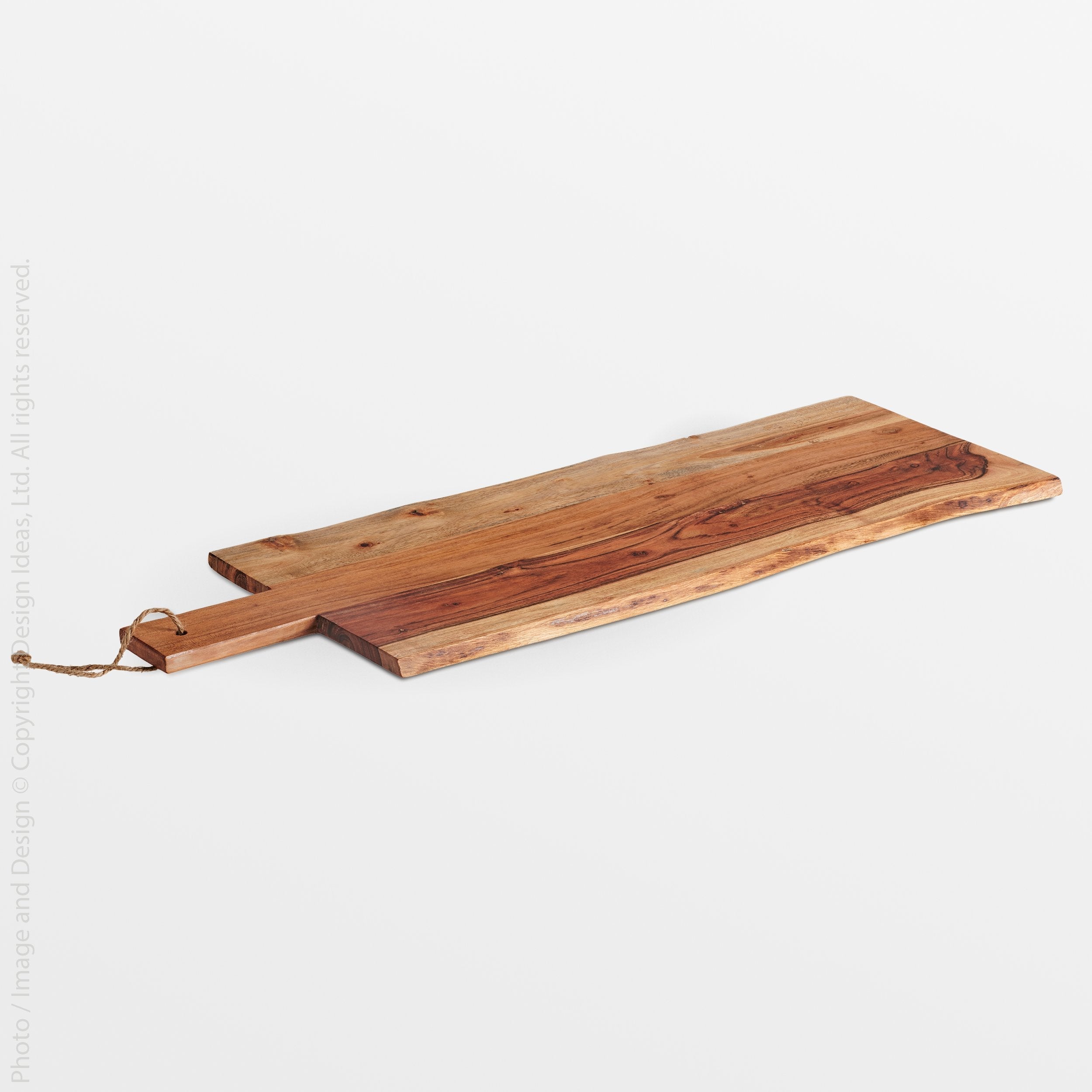 Nama Acacia Serving Board - Silver Color | Image 1 | From the Nama Collection | Elegantly assembled with natural acacia for long lasting use | Available in black color | texxture home