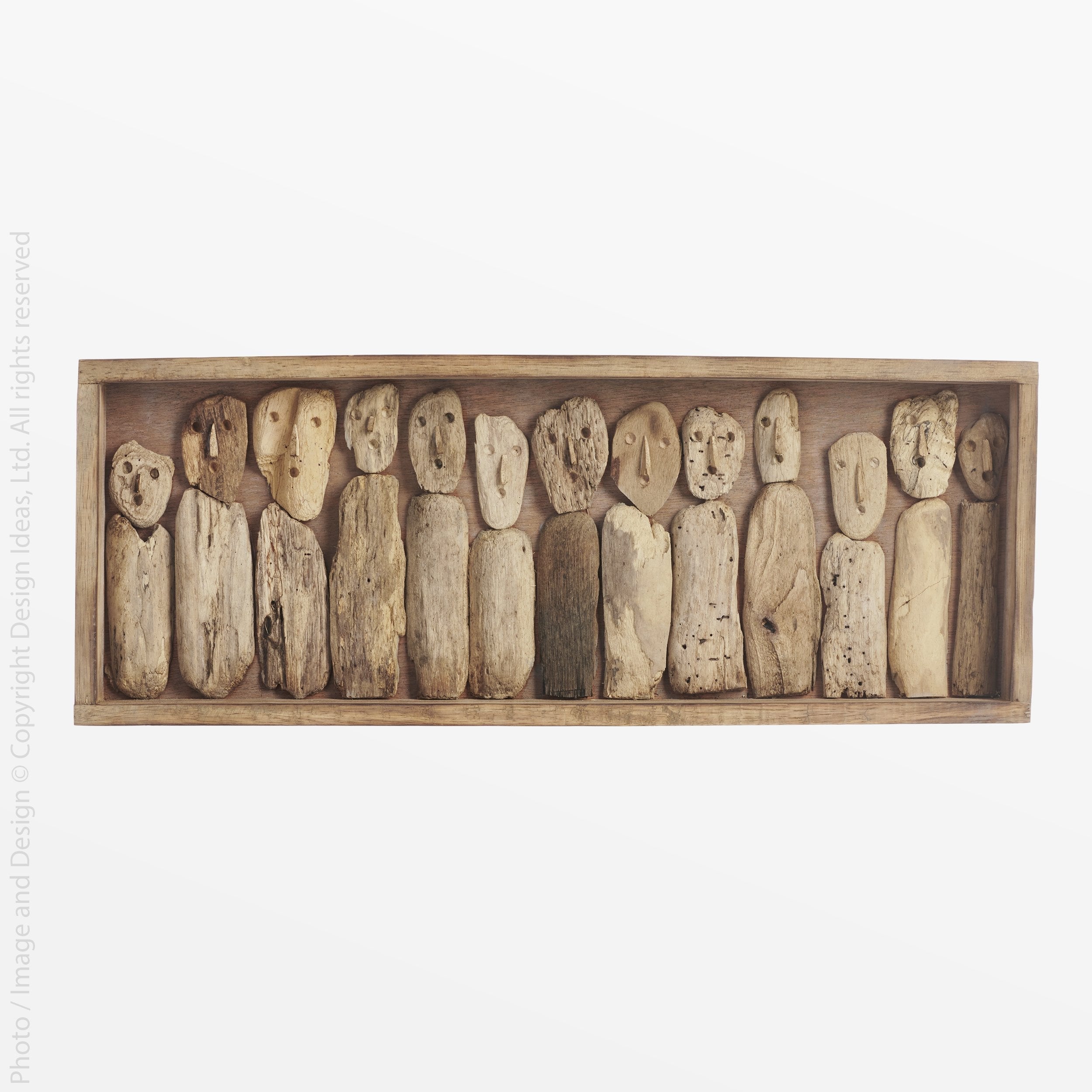 Tavu™ shadow box (26 x 10 x 3in) - Natural | Image 1 | Premium Decorative from the Tavu collection | made with Recycled wood for long lasting use | sustainably sourced with recycled materials | texxture