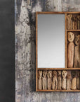 Tavu™ Hand Carved Recycled Wood Mirror