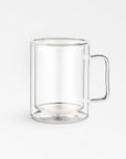 Lexington Double Wall Mug - Clear Color | Image 1 | From the Lexington Collection | Masterfully created with natural glass for long lasting use | Available in clear color | texxture home