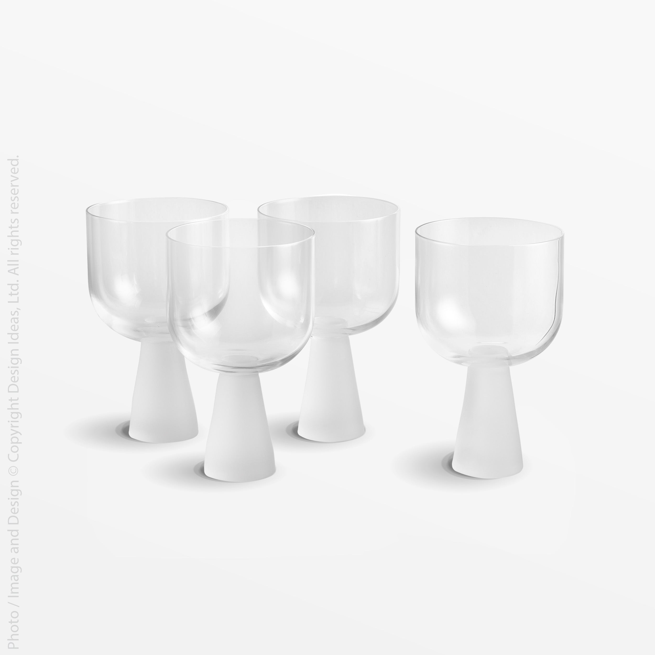 Bergen™ Fused Glass Wine Glasses (set of 4)