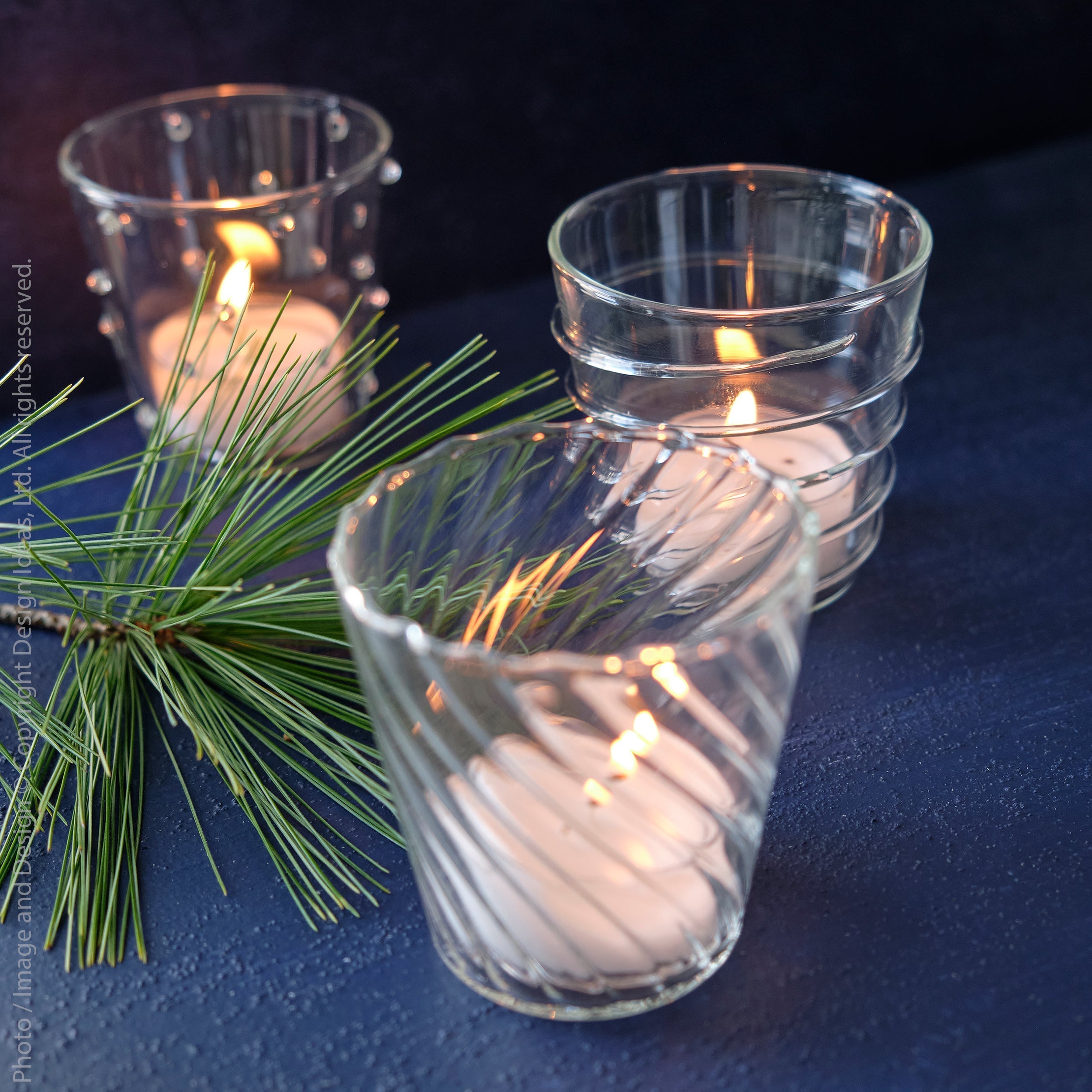 Livenza™ votive cup (set of 4) - Clear | Image 3 | Premium Candleholder from the Livenza collection | made with Borosilicate Glass for long lasting use | texxture
