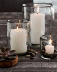 Wabisabi Glass Votive Candle Holder white color | Image 2 | From the Wabisabi Collection | Exquisitely crafted with natural glass for long lasting use | Available in clear color | texxture home