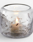 Hubbard Gray Glaze Glass Votive Candle Holder - Clear Color | Image 1 | From the Hubbard Collection | Expertly assembled with natural glass for long lasting use | Available in clear color | texxture home