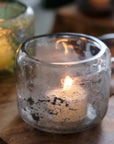 Hubbard Gray Glaze Glass Votive Candle Holder Clear Color | Image 2 | From the Hubbard Collection | Expertly assembled with natural glass for long lasting use | Available in clear color | texxture home