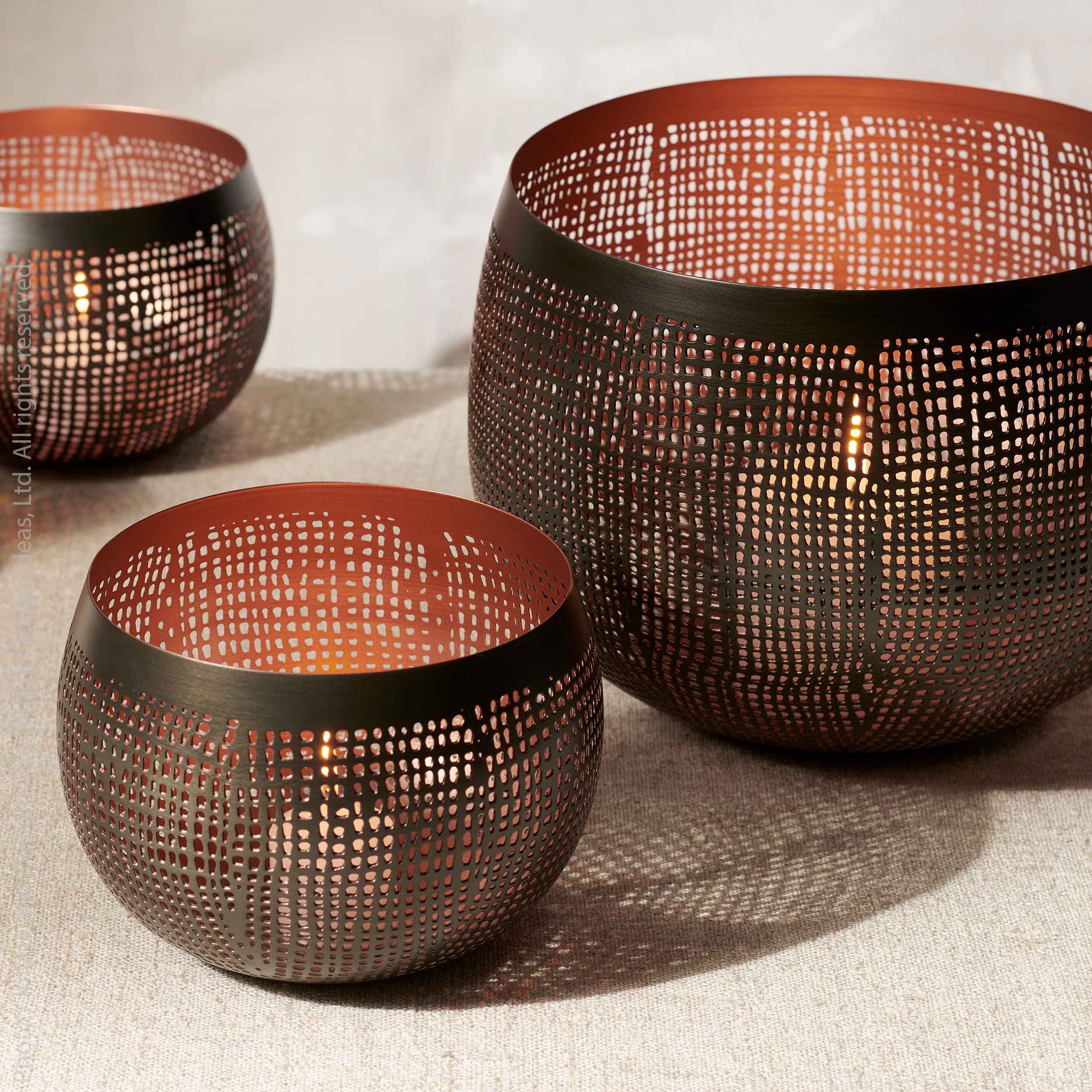 Trastevere™ Handmade Etched Iron Bowl (set of 2) - (colors: Natural) | Premium Bowl from the Trastevere™ collection | made with Iron for long lasting use