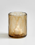 Biltmore™ Mouth Blown Glass Candleholder - (colors: Brown) | Premium Candleholder from the Biltmore™ collection | made with Glass for long lasting use