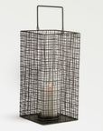 Trellis Glass Lantern (Tall) - Clear Color | Image 1 | From the Trellis Collection | Expertly crafted with natural glass for long lasting use | Available in clear color | texxture home