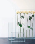 Vision™ vase (medium: rectangle) - Clear | Image 2 | Premium Vase from the Vision collection | made with Glass for long lasting use | texxture