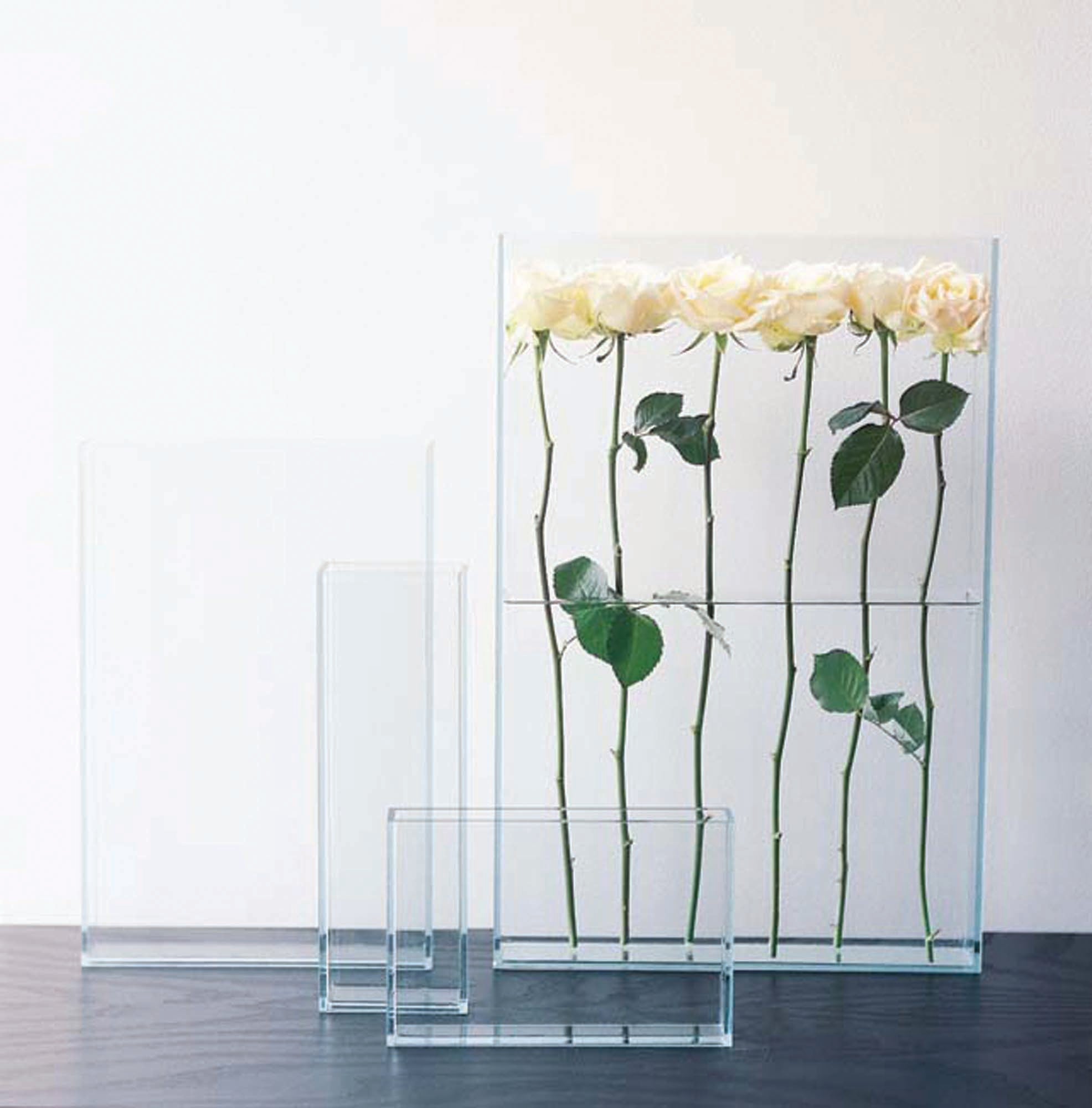 Vision™ vase (large: rectangle) - Clear | Image 2 | Premium Vase from the Vision collection | made with Glass for long lasting use | texxture