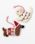 Lilliput™ ornament, paws and claws, set of 2 - Multi | Image 1 | Premium Ornaments from the Lilliput collection | made with Wool for long lasting use | texxture