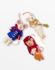 Lilliput™ ornament, country mouse, set of 3 - Multi | Image 1 | Premium Ornaments from the Lilliput collection | made with Wool for long lasting use | texxture
