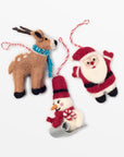 Lilliput™ ornament, classic christmas, set of 3 - Multi | Image 1 | Premium Ornaments from the Lilliput collection | made with Wool for long lasting use | texxture