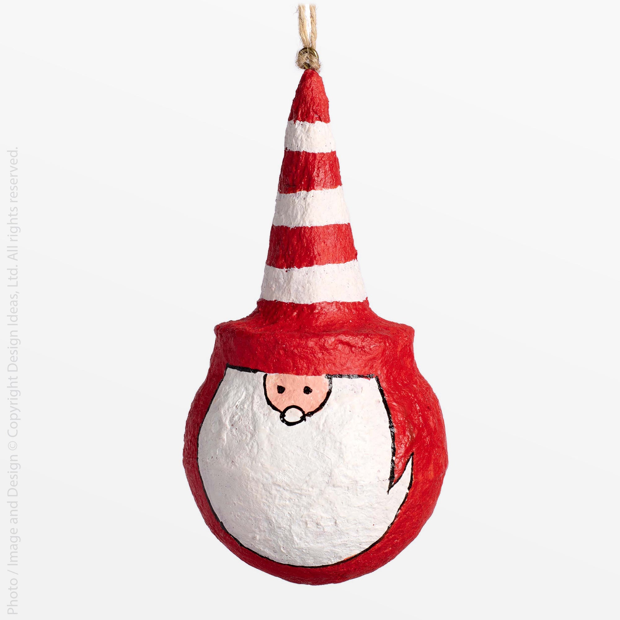 Sugarplum™ ornament, clause - Red | Image 1 | Premium Ornaments from the Sugarplum collection | made with cotton mache for long lasting use | texxture