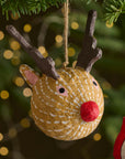 Sugarplum™ Cotton Mache Reindeer Ornament