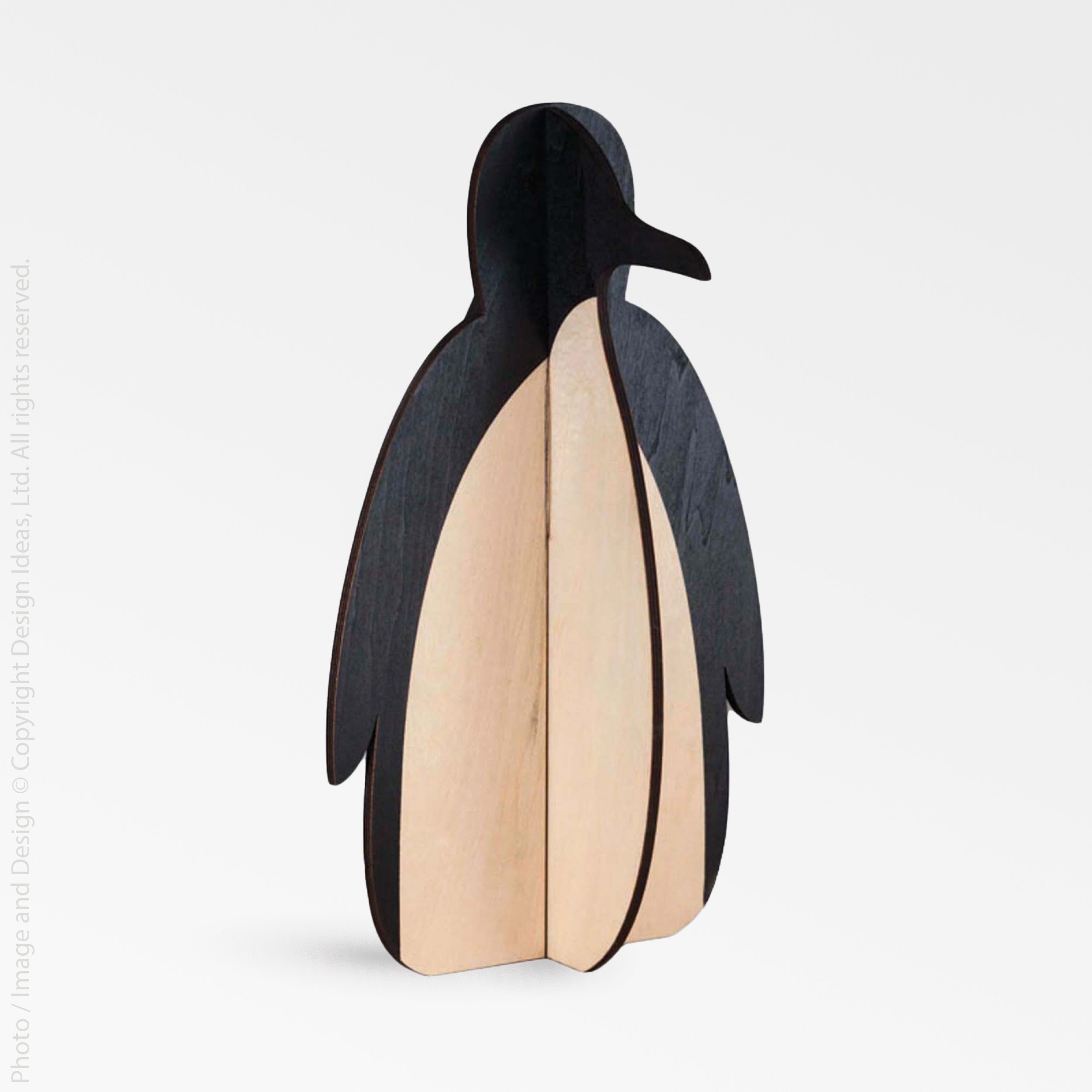 Tux Wood Penguin (Extra Large) - white color | Image 1 | From the Tux Collection | Expertly assembled with natural wood for long lasting use | Available in white color | texxture home