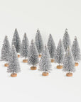 Yukon™ trees, silver with snow, set of 12 - Silver | Image 1 | Premium Decorative from the Yukon collection | made with Steel Wire for long lasting use | texxture