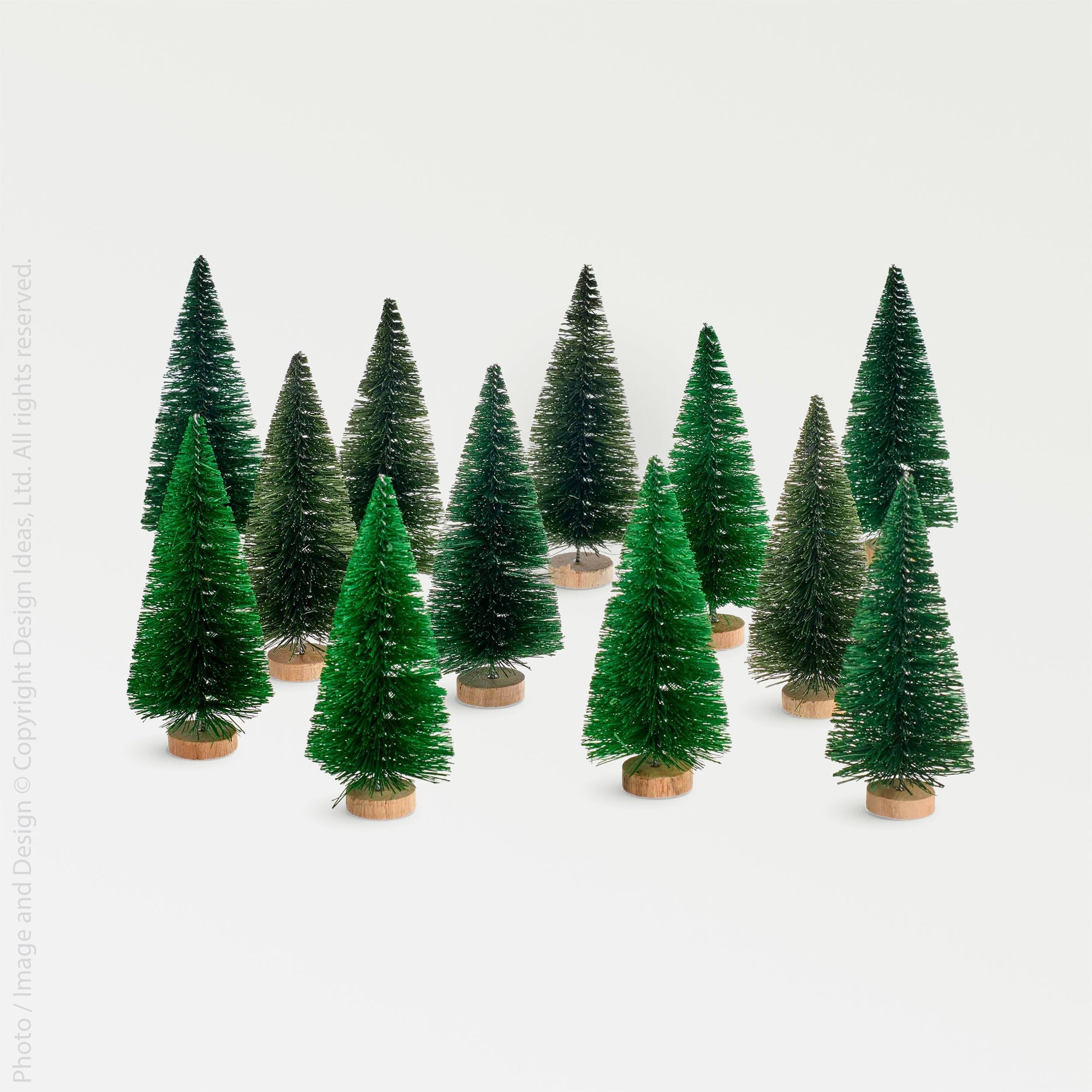 Yukon™ trees, green, set of 12 - Green | Image 1 | Premium Decorative from the Yukon collection | made with Steel Wire for long lasting use | texxture