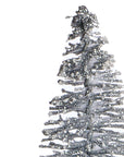 Yukon™ Bottle Brush Silver Trees with Snow (Set of 8)