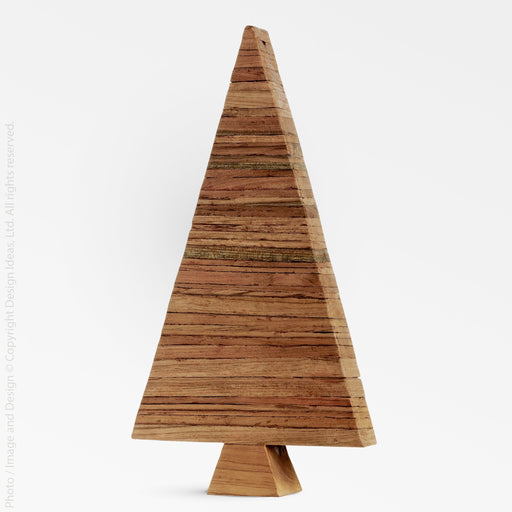 Woodstock Teak Tree (Large) - Black Color | Image 1 | From the woodstock Collection | Expertly constructed with natural teak for long lasting use | This decorative is sustainably sourced | Available in white color | texxture home