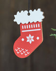 Hollyjolly™ Stocking Wood Ornament
