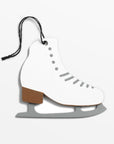 Hollyjolly Ice Skate Wood Ornament - white color | Image 1 | From the HollyJolly Collection | Masterfully crafted with natural plywood for long lasting use | Available in white color | texxture home