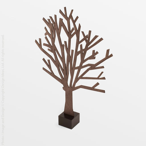 Sherwood Wood Tree (Small) - white color | Image 1 | From the Sherwood Collection | Exquisitely made with natural wood for long lasting use | Available in white color | texxture home