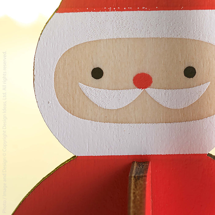 Nordic Santa™ Laser Cut Poplar Wood Ornament