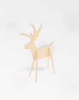 Alpine Wood Reindeer (Extra Small) - white color | Image 1 | From the Alpine Collection | Elegantly created with natural wood for long lasting use | Available in white color | texxture home