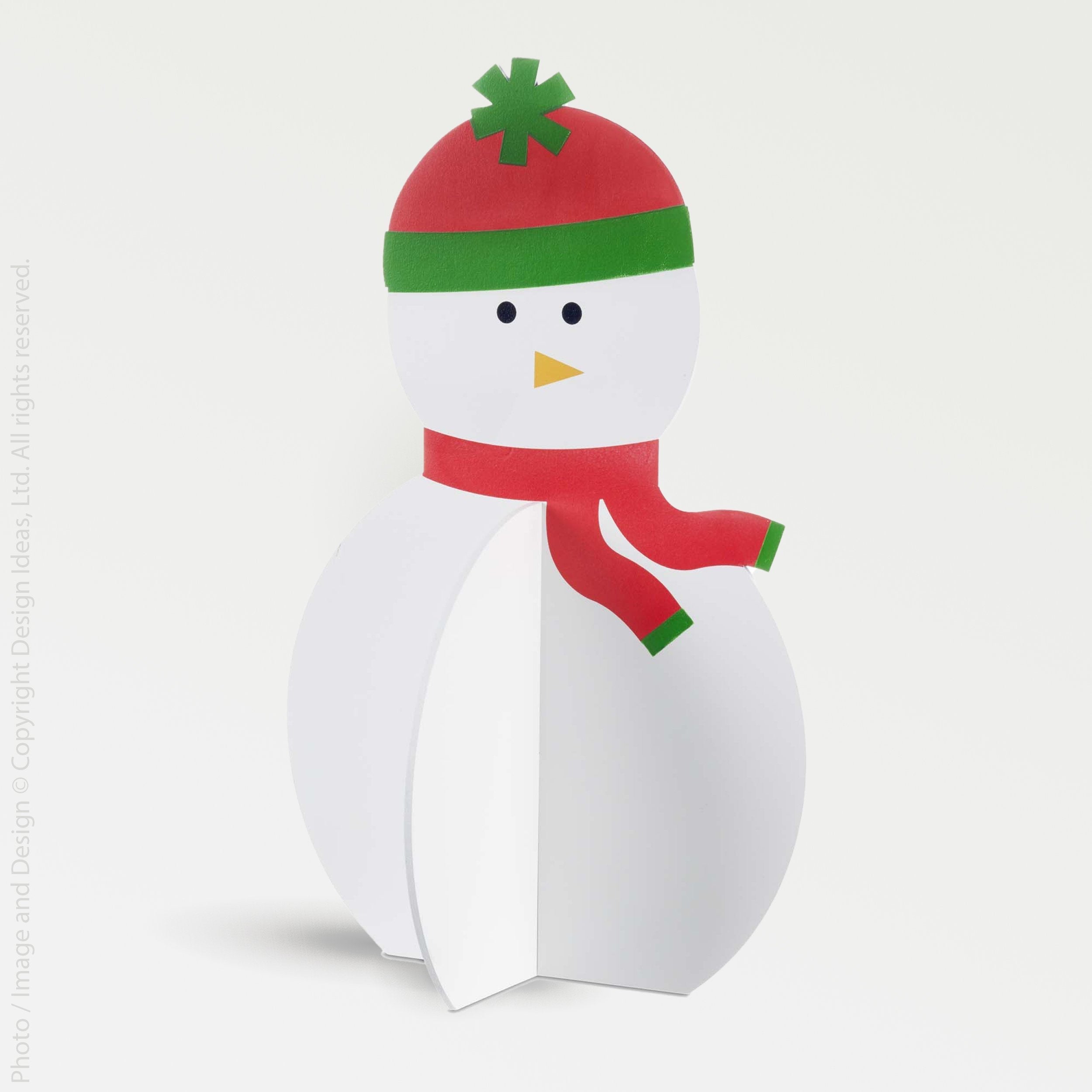 Roger Wood Snowman (Large) - white color | Image 1 | From the Roger the Snowman Collection | Skillfully handmade with natural plywood for long lasting use | Available in white color | texxture home