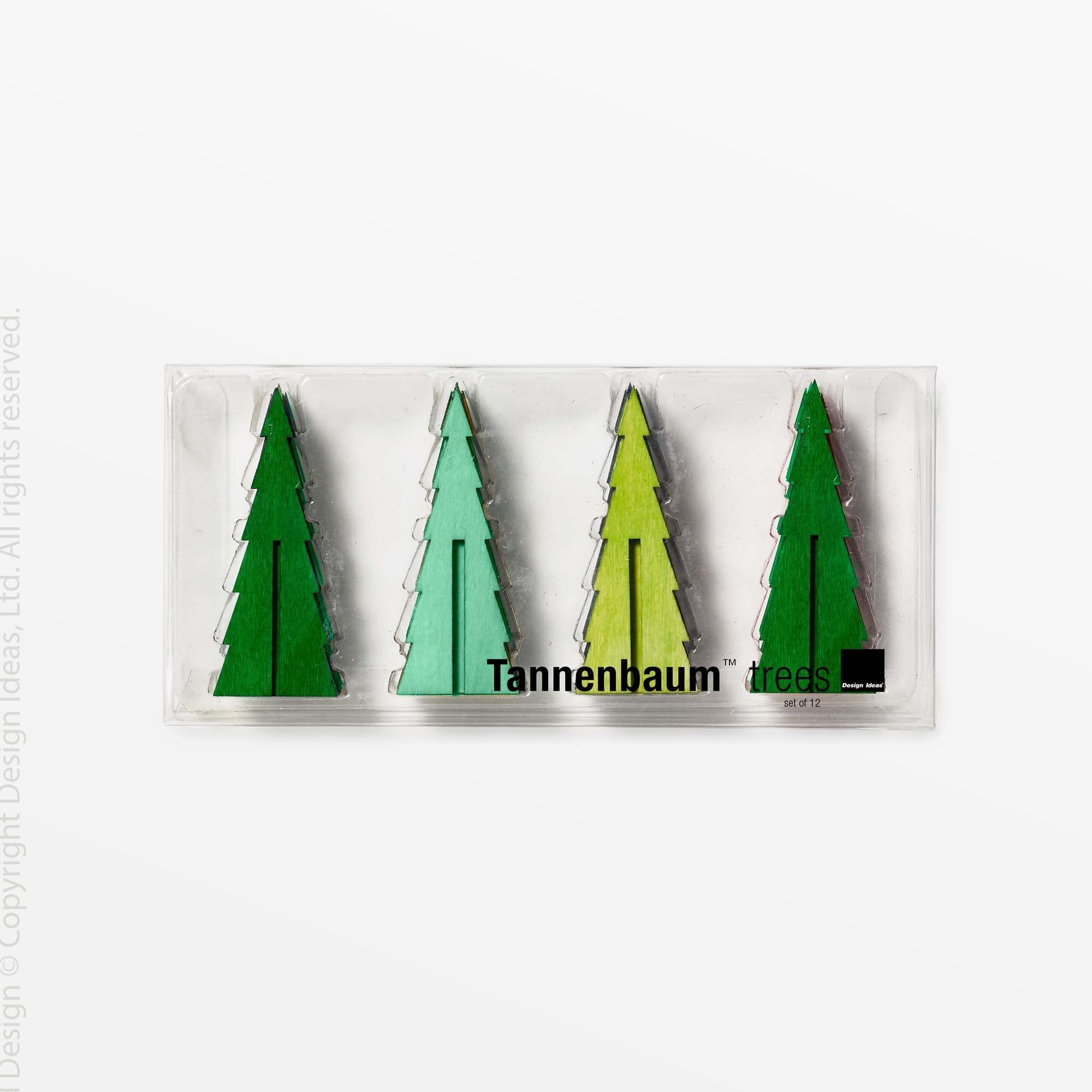 Tannenbaum Wood Tree Set (Itty) white color | Image 5 | From the Tannenbaum Collection | Skillfully made with natural plywood for long lasting use | Available in white color | texxture home