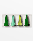 Tannenbaum Wood Tree Set (Itty) white color | Image 5 | From the Tannenbaum Collection | Skillfully made with natural plywood for long lasting use | Available in white color | texxture home