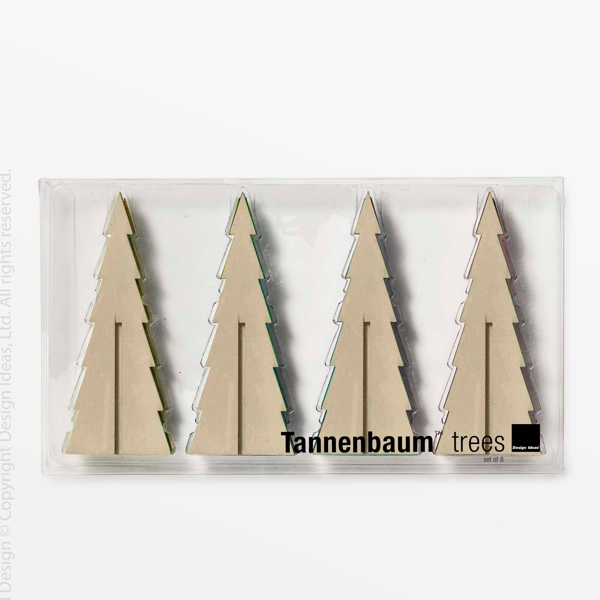 Tannenbaum Wood Tree Set (Itty) white color | Image 7 | From the Tannenbaum Collection | Skillfully made with natural plywood for long lasting use | Available in white color | texxture home