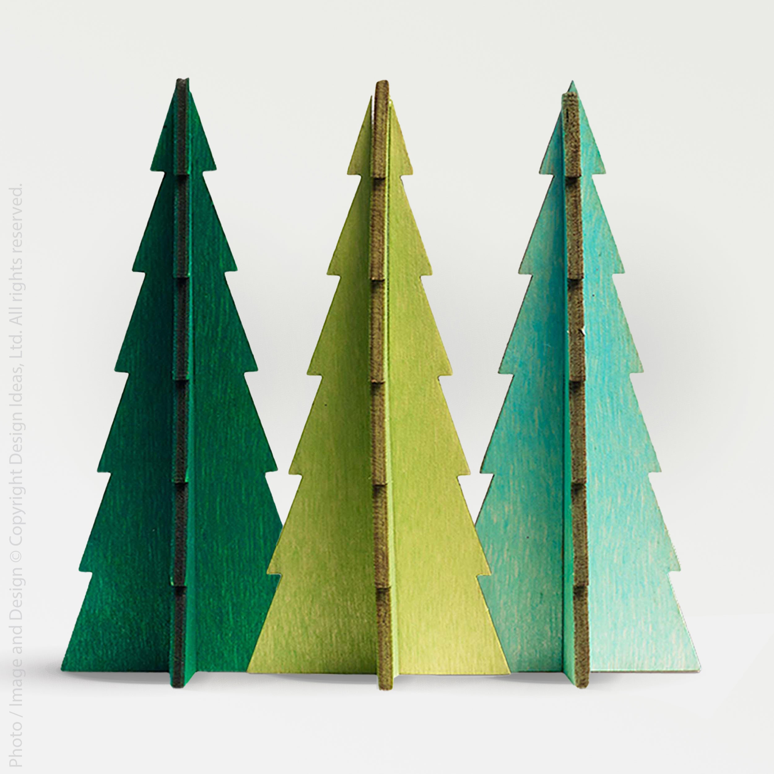 Tannenbaum™ Wood Trees (17 Inch - Set of 3)