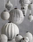 Breckenridge Vardo Glass Ornament Natural Color | Image 2 | From the Breckenridge Collection | Expertly constructed with natural glass for long lasting use | Available in white color | texxture home