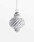 Breckenridge Floro Glass Ornament - Natural Color | Image 1 | From the Breckenridge Collection | Elegantly crafted with natural glass for long lasting use | Available in white color | texxture home