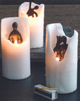 Spirit Dance Cast Iron Candle Green Color | Image 2 | From the Spirit Collection | Exquisitely handmade with natural cast iron for long lasting use | Available in white color | texxture home