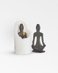 Spirit Meditate Cast Iron Candle - Green Color | Image 1 | From the Spirit Collection | Expertly made with natural cast iron for long lasting use | Available in white color | texxture home