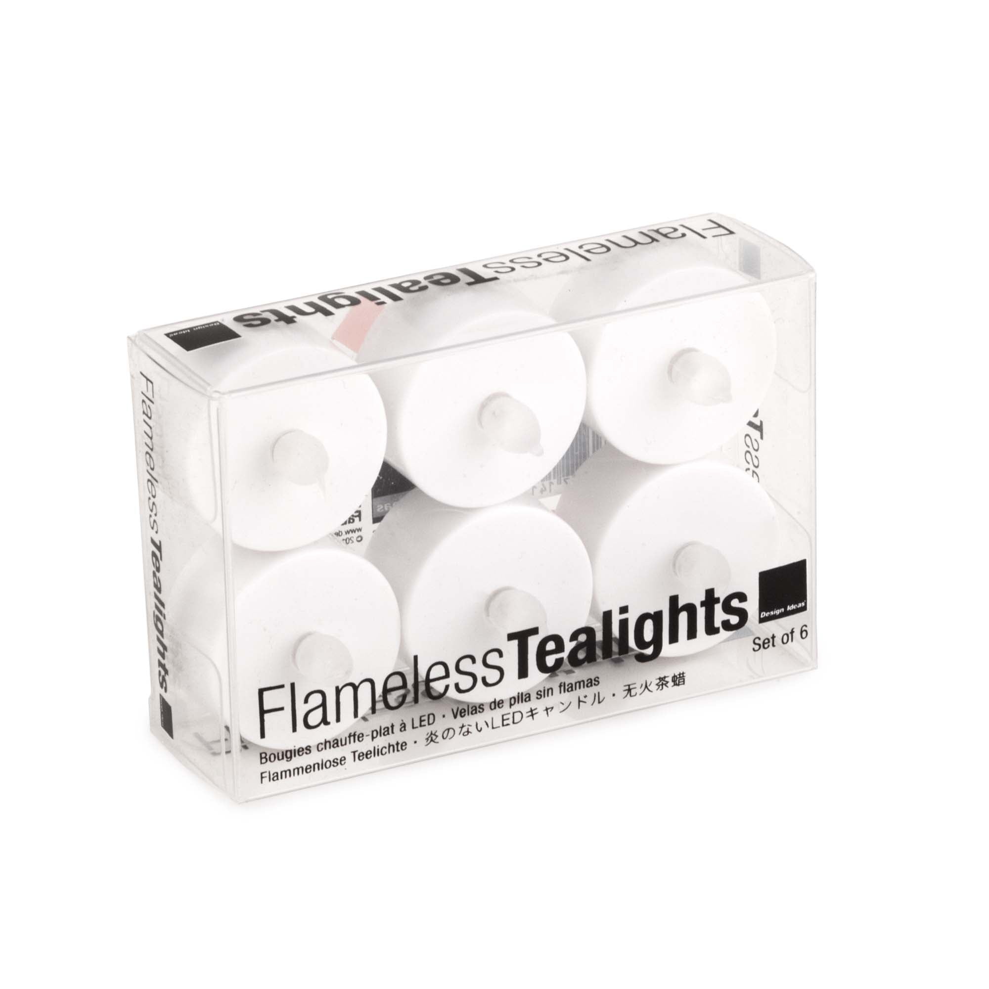 Flameless Tealights Natural Color | Image 2 | From the Plastic Collection | Elegantly handmade with natural  for long lasting use | Available in white color | texxture home