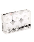 Flameless Tealights Natural Color | Image 2 | From the Plastic Collection | Elegantly handmade with natural  for long lasting use | Available in white color | texxture home