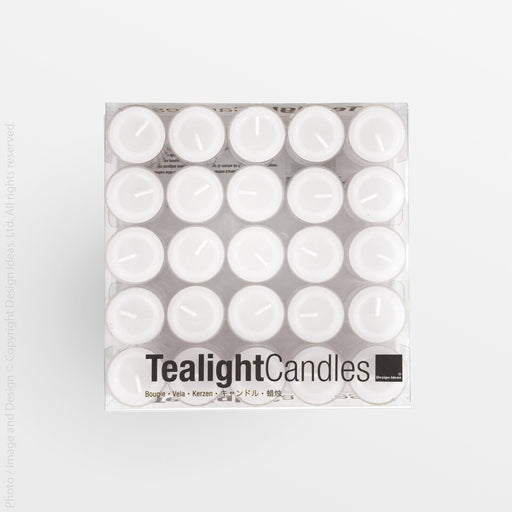 Tealight Candles (Set of 50) - Natural Color | Image 1 | From the TeaLights Collection | Elegantly crafted with natural wax for long lasting use | Available in white color | texxture home