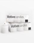 Votive Candles - Natural Color | Image 1 | From the Basic Wax Collection | Exquisitely constructed with natural wax for long lasting use | Available in white color | texxture home