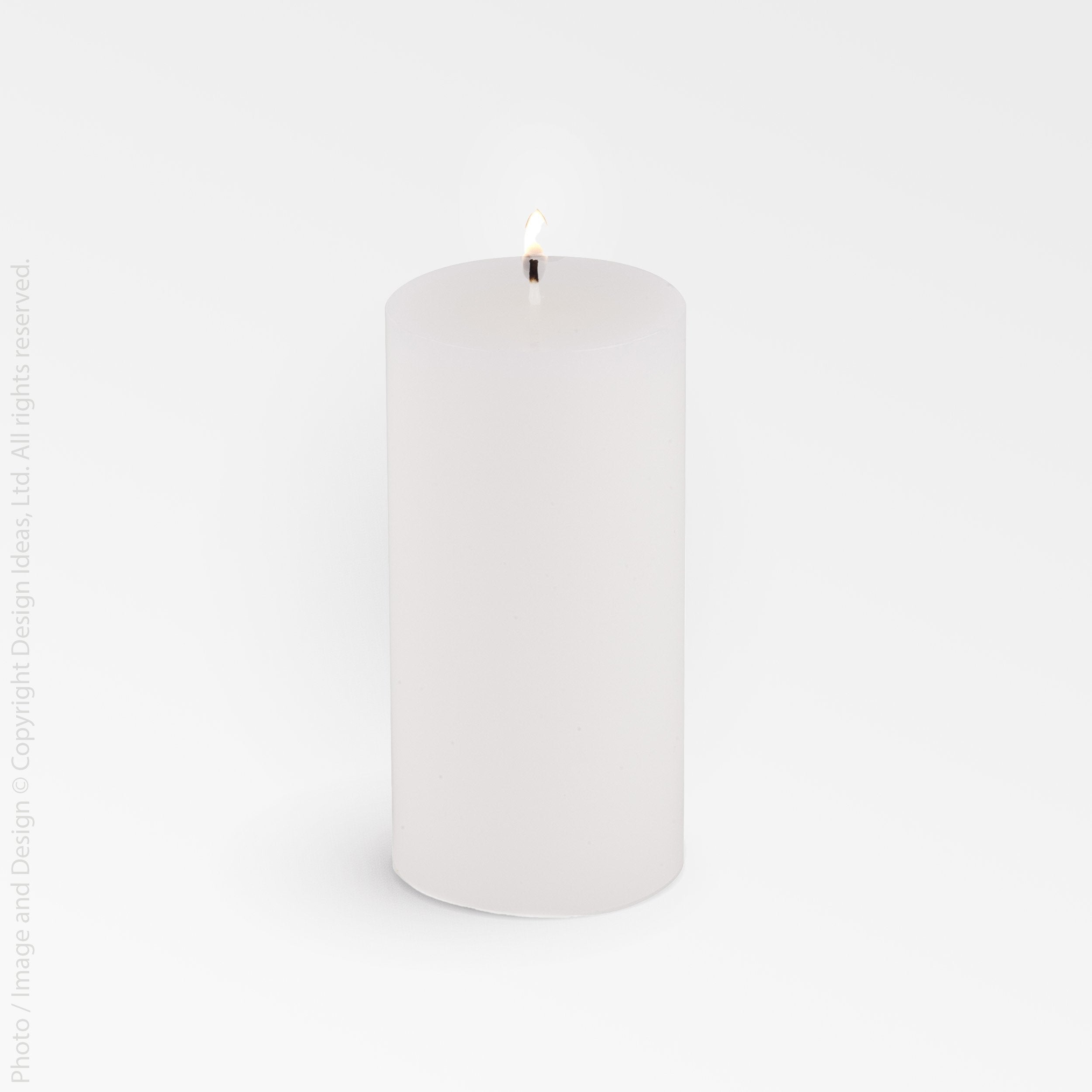 Pillar Candle (3x6) - Green Color | Image 1 | From the Pillar Collection | Exquisitely made with natural wax for long lasting use | Available in white color | texxture home