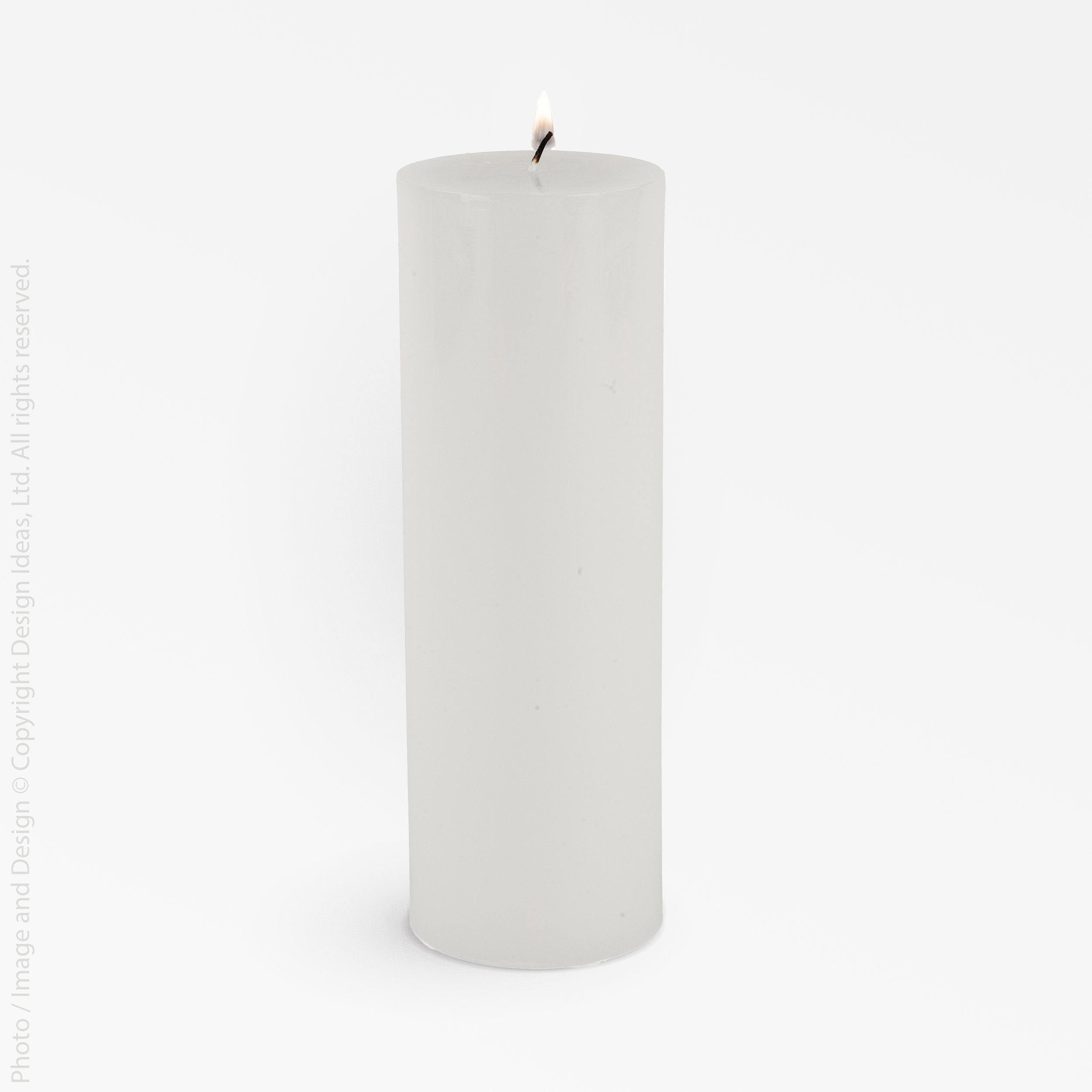 Pillar Candle (3x9) - Natural Color | Image 1 | From the Pillar Collection | Masterfully constructed with natural wax for long lasting use | Available in white color | texxture home