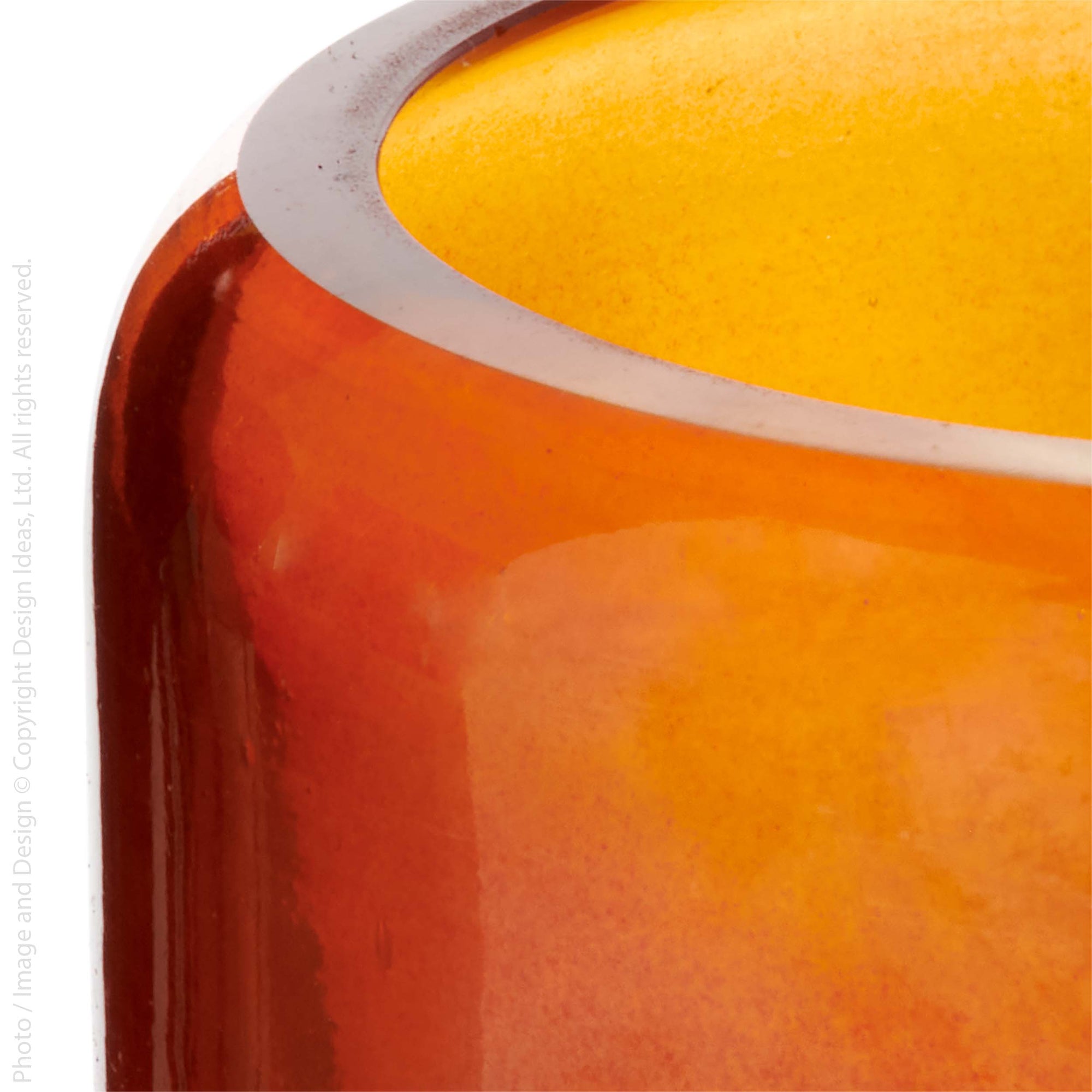 Hubbard™ Orange Luster Glass Votive Candle Holder